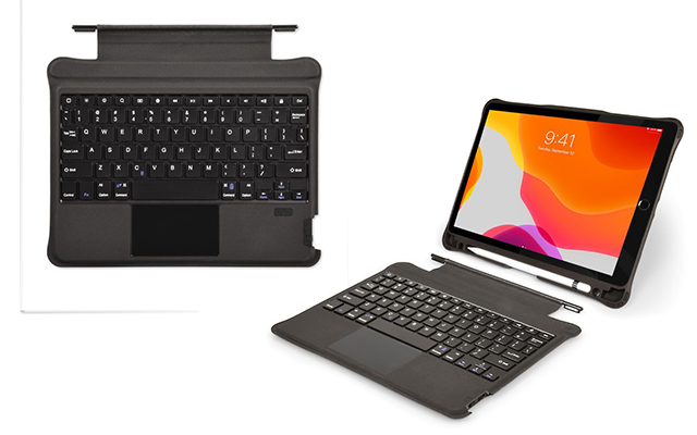 Coque de protection folio avec clavier Bluetooth® français - iPad