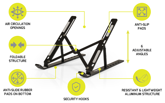 Support Ordinateur Portable Hana™ - Fini les tensions aux